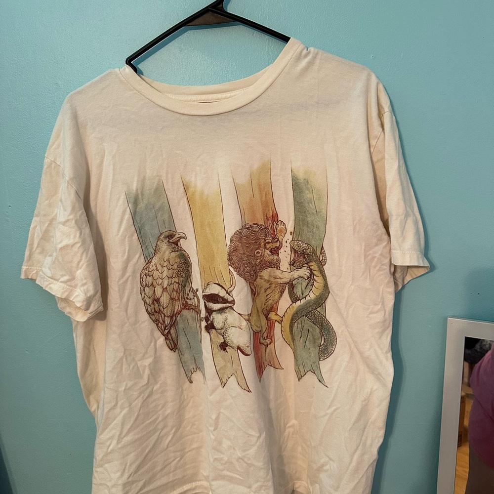 Threadless Hogwarts Houses Tee “house brawl”